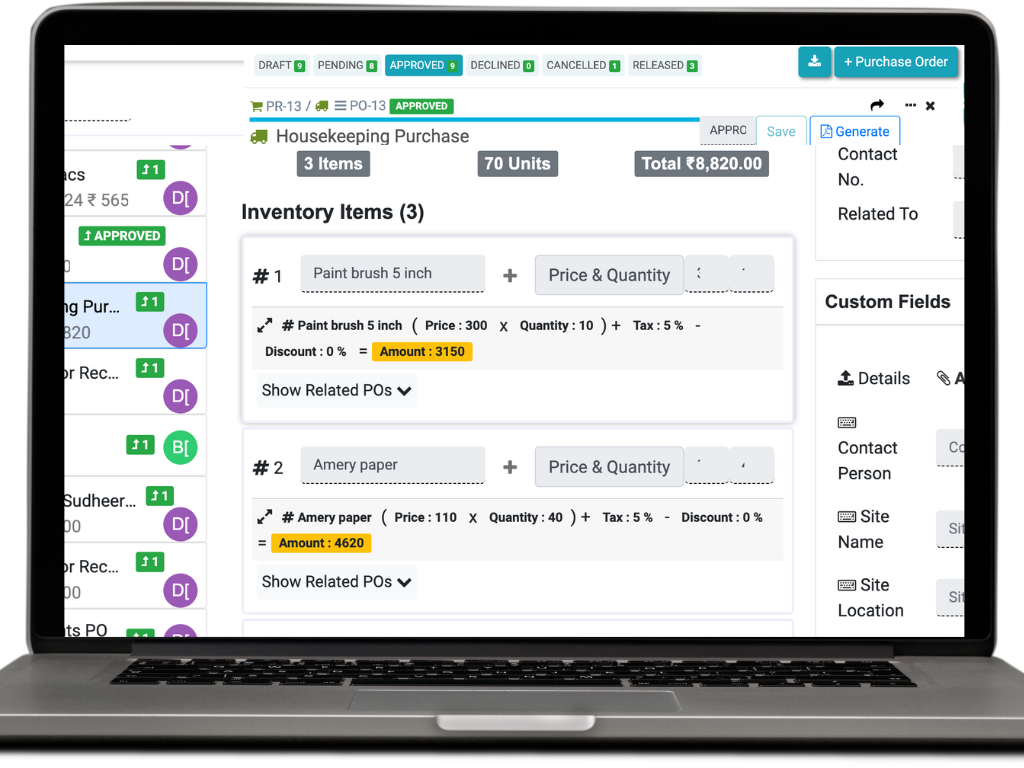 Features of a good Procurement & Vendor Management System